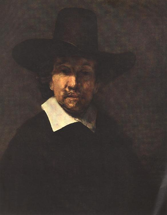 REMBRANDT Harmenszoon van Rijn Portrait of Jeremiah Becker France oil painting art